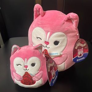 NEW Squishmallows Hersheys Kisses Varity Valentines Set 5” and 8”